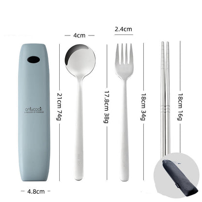 Travel Cutlery Set With UV Sanitizer