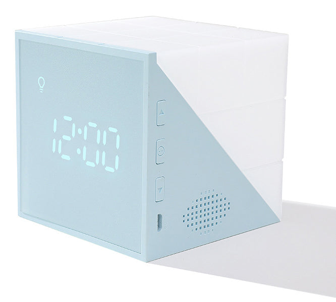 Compact LED Alarm Clock with Voice Control and Timer - Fesara