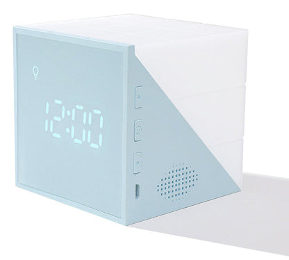 Compact LED Alarm Clock with Voice Control and Timer - Fesara