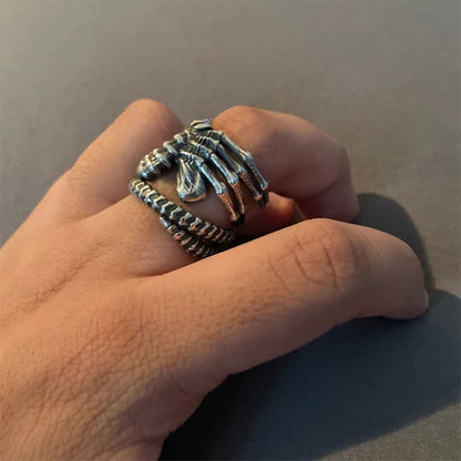 Sci-Fi Alien Face Ring