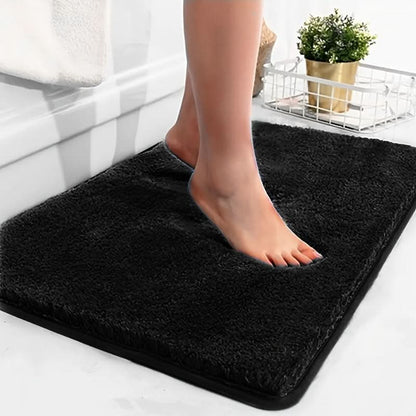 Plush Bathroom Mat with Extra Grip and Absorbency