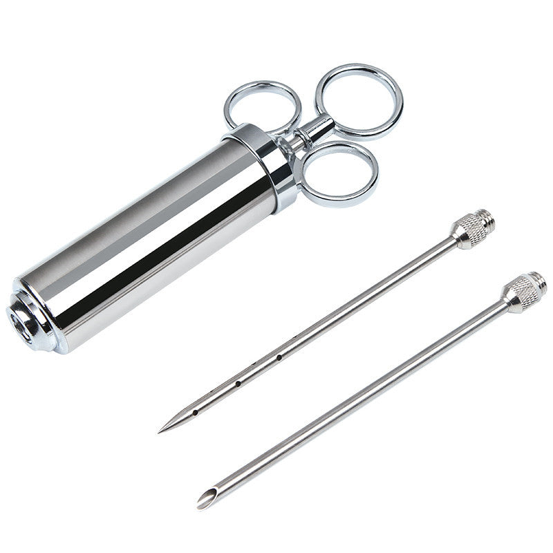 Premium Meat Injector with 3 Needles for BBQ Turkey