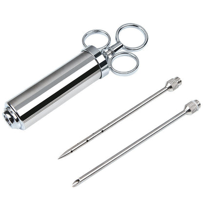 Premium Meat Injector with 3 Needles for BBQ Turkey