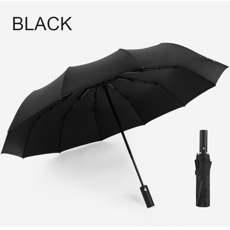 Compact Waterproof Folding Umbrella with Auto Open - Fesara
