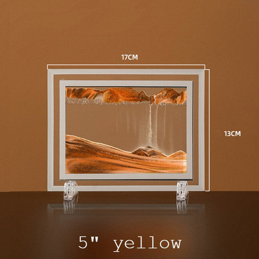 Colorful Glass Sand Art Tabletop Decor for Home Office - Fesara