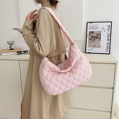 Soft Padded Large Crossbody Tote Shoulder Bag