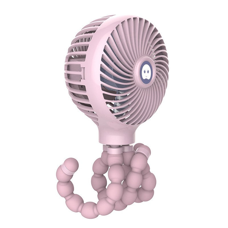 Compact Rechargeable Desk Fan with Adjustable Stand