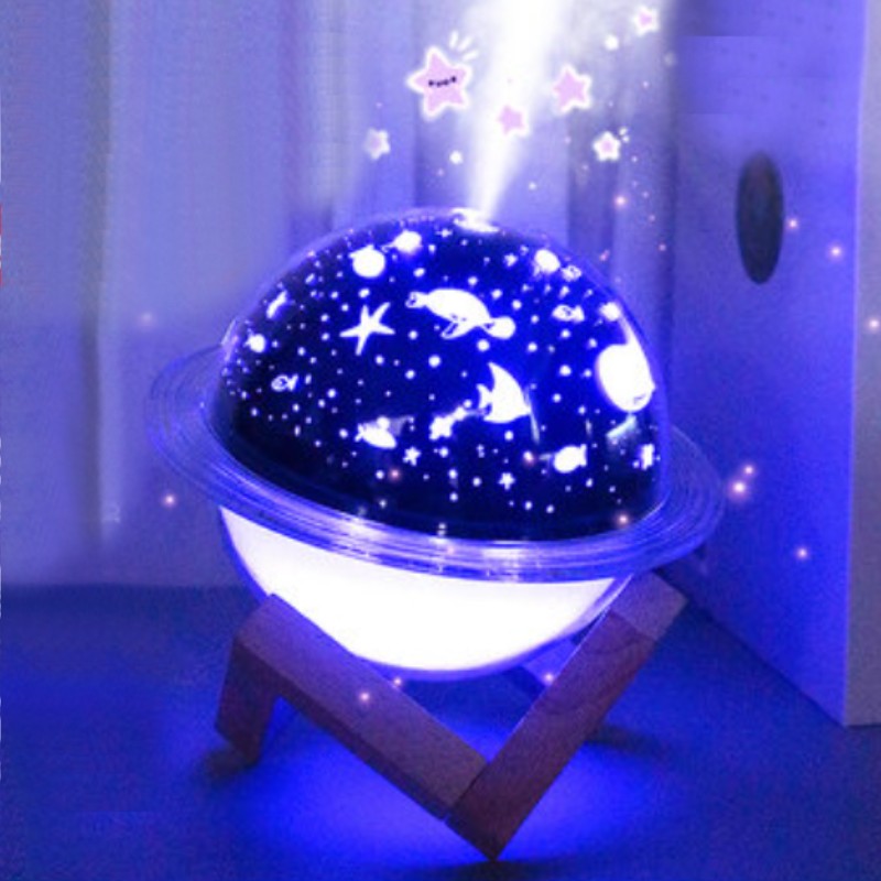 2-in-1 LED Lamp and Humidifier with Color Light