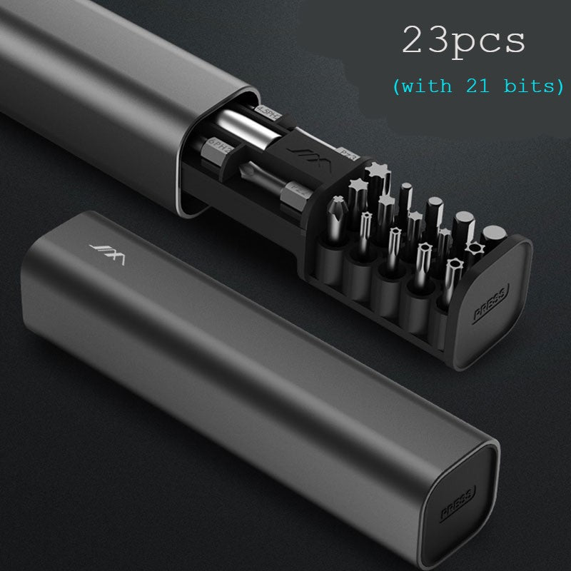 Compact 21-Piece Precision Screwdriver Kit with Ergonomic Handle