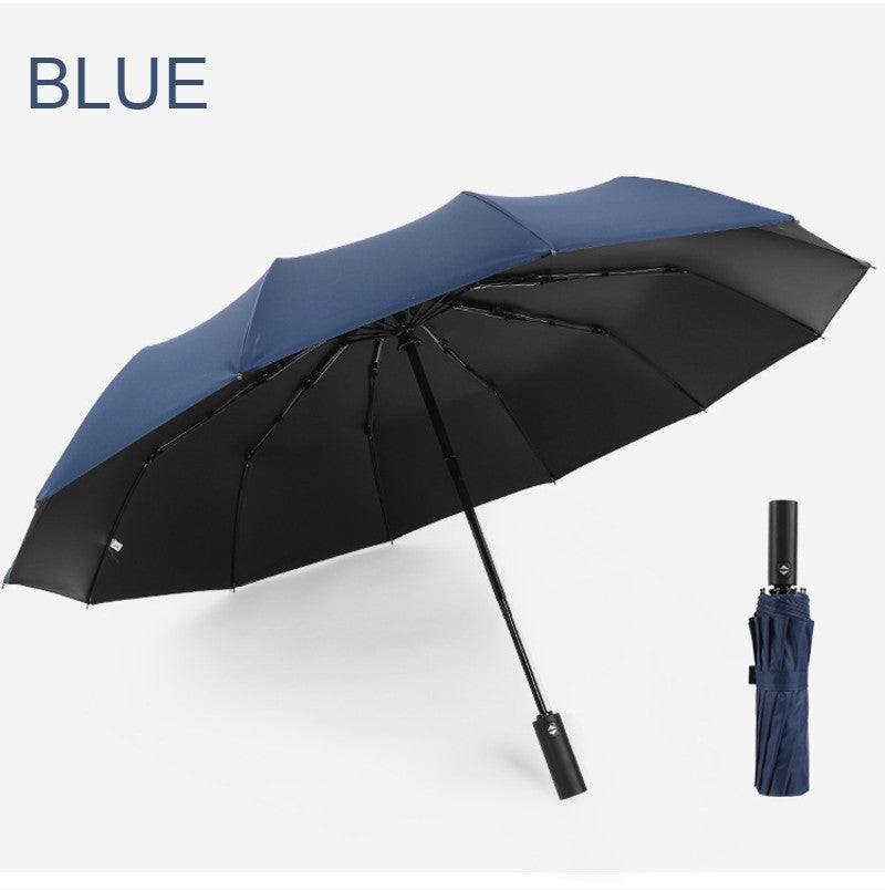 Compact Waterproof Folding Umbrella with Auto Open