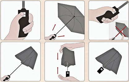 Waterproof Compact Travel Umbrella with UV Protection