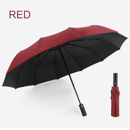 Compact Waterproof Folding Umbrella with Auto Open