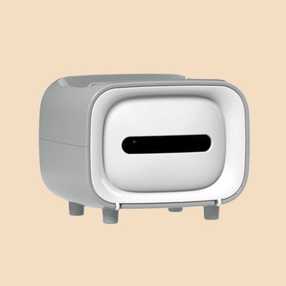 Vintage Style TV Tissue Box with Phone Stand
