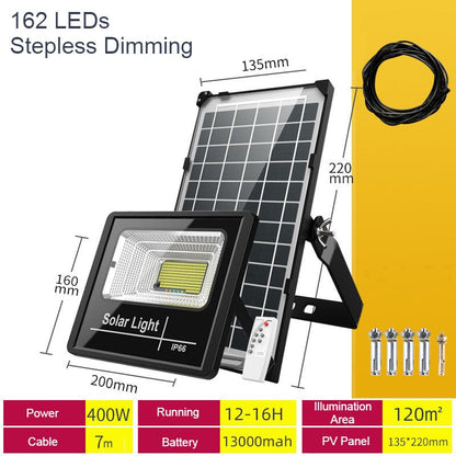Wireless Solar Garden Lamp with Remote and 7 Modes