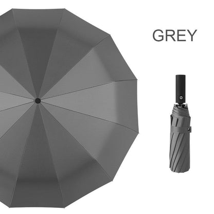 Compact Waterproof Folding Umbrella with Auto Open