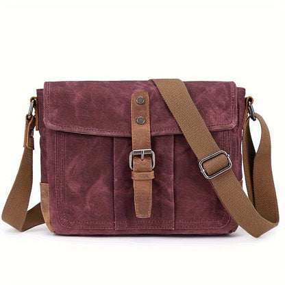 Vintage Style Canvas Crossbody Bag