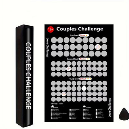 Romantic Travel Scratch Off Map Poster