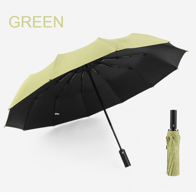 Compact Waterproof Folding Umbrella with Auto Open