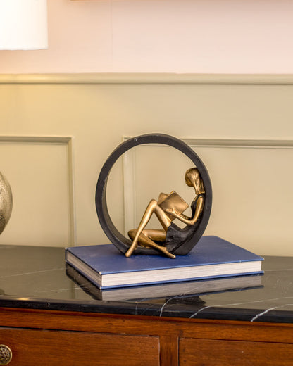 Beautiful Bookworm Figurine Statue - Fesara