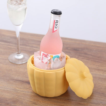 Silicone Pumpkin Ice Tray with Lid for Wine & Cocktails - Fesara