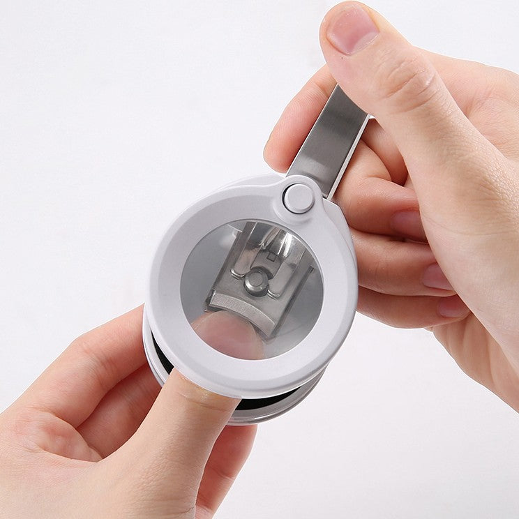 Easy Grip Nail Clipper with LED Light and Magnifier - Fesara