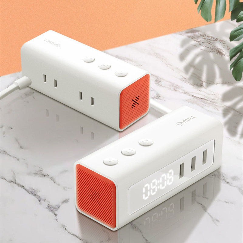 Compact Bedside USB Charging Station with Alarm Clock - Fesara
