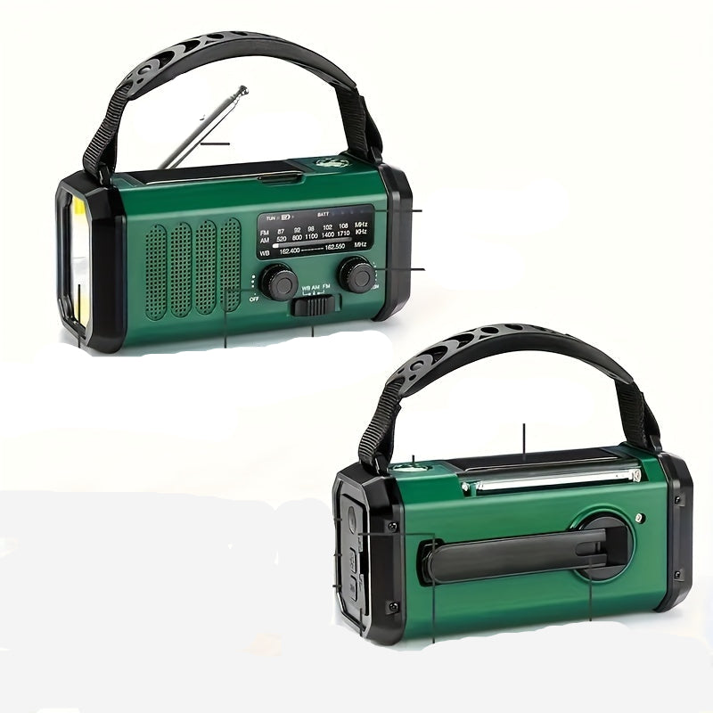 Portable Solar Radio with USB Charger and Flashlight