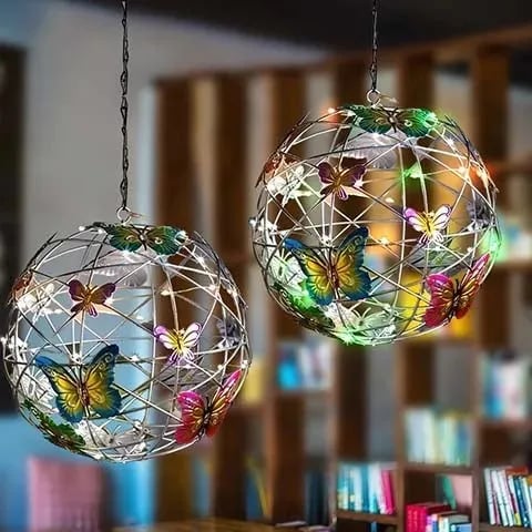 Colorful Garden Solar Butterfly Lamp