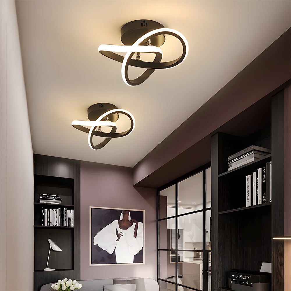 Modern Black LED Ceiling Lamp