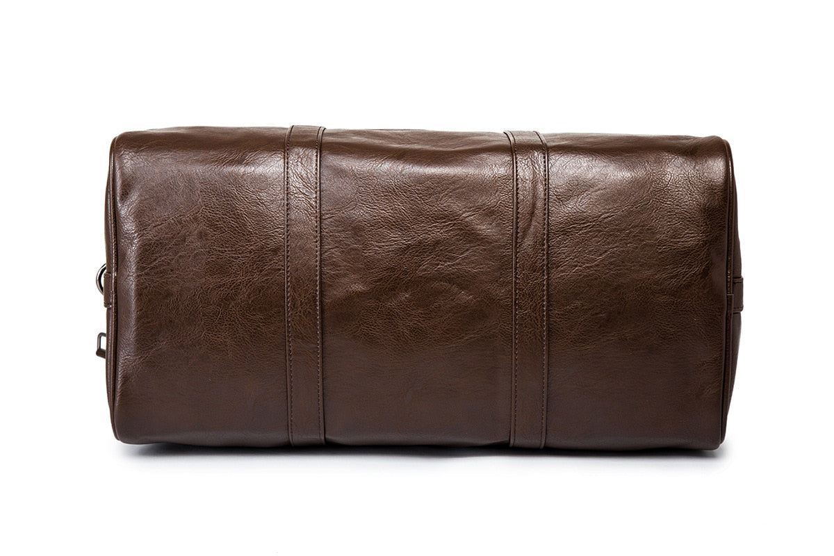 Classic Leather Duffel Bag for Men