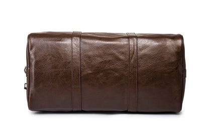 Classic Leather Duffel Bag for Men