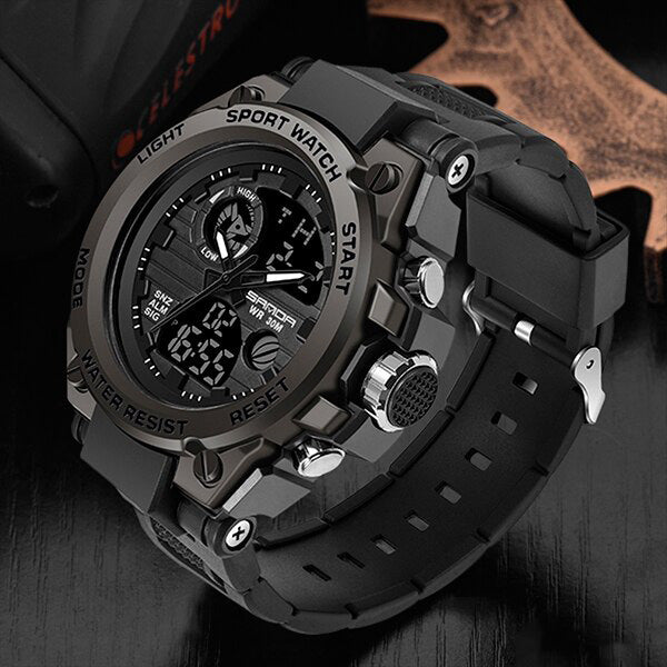 Tough Mens Military Watch – Waterproof Analog Digital Watch