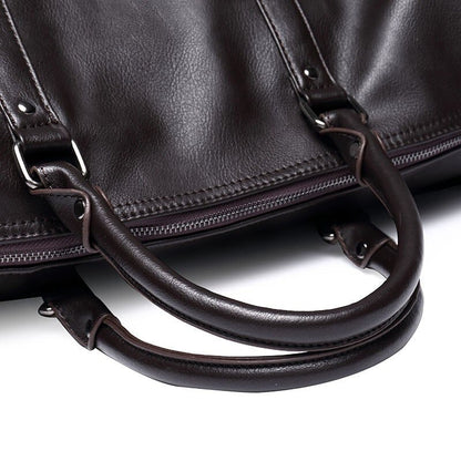 Classic Leather Duffel Bag for Men
