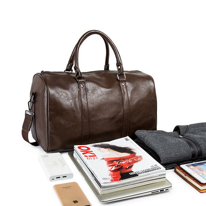 Classic Leather Duffel Bag for Men