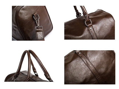 Classic Leather Duffel Bag for Men