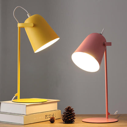 Sleek Brushed Metal Desk Lamp LED Light