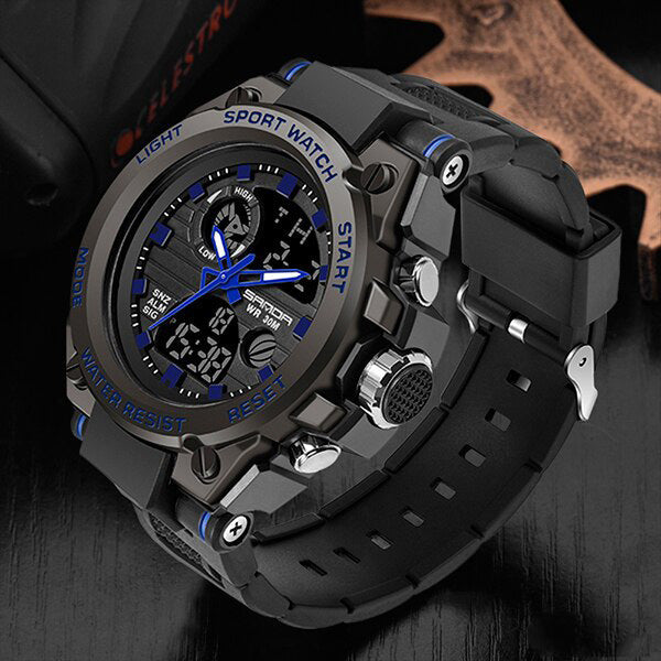 Tough Mens Military Watch – Waterproof Analog Digital Watch
