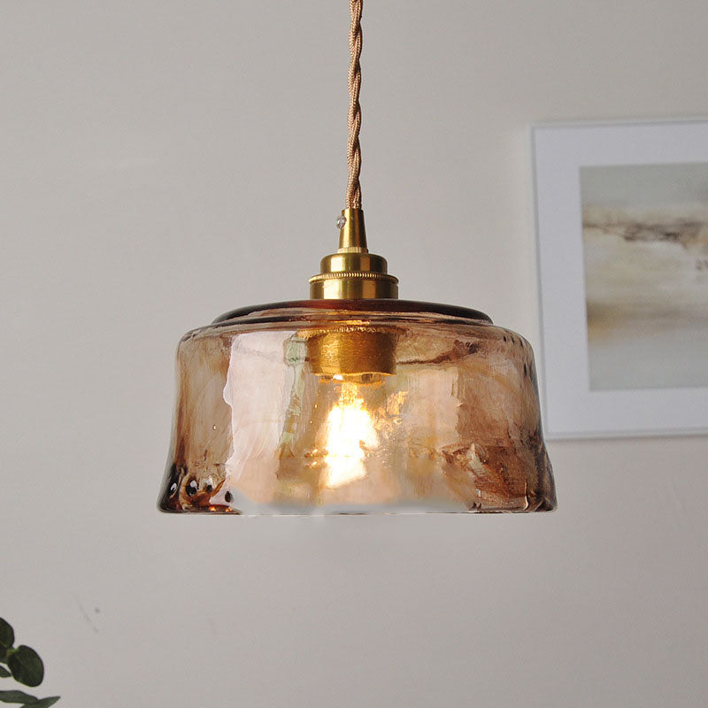 Classic Gold Glass Pendant Ceiling Light