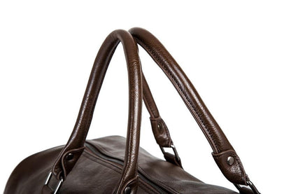 Classic Leather Duffel Bag for Men