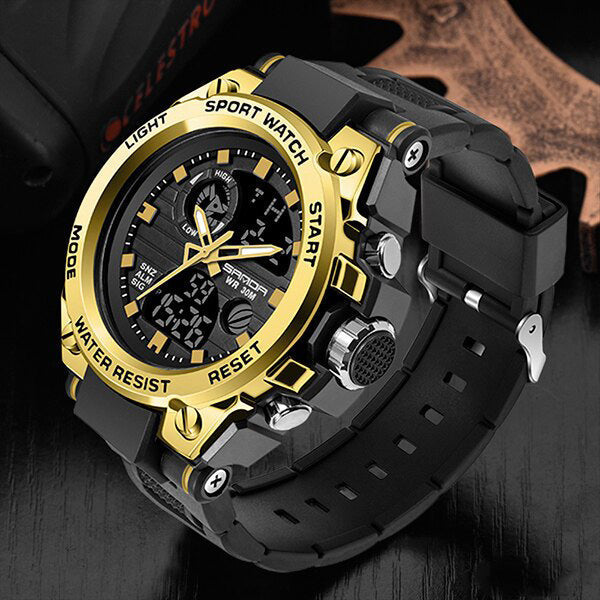 Tough Mens Military Watch – Waterproof Analog Digital Watch