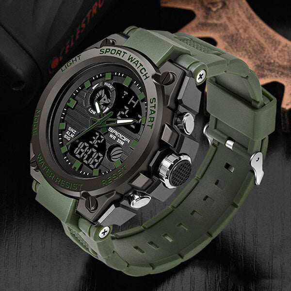 Tough Mens Military Watch – Waterproof Analog Digital Watch