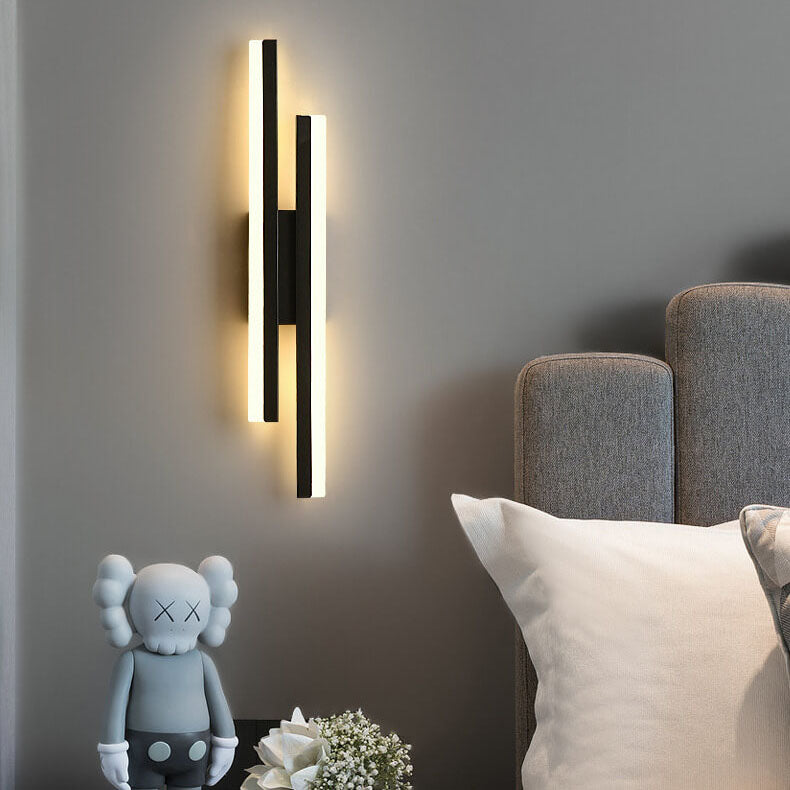 Slim LED Wall Light | Modern Iron Fixture | Adjustable Brightness