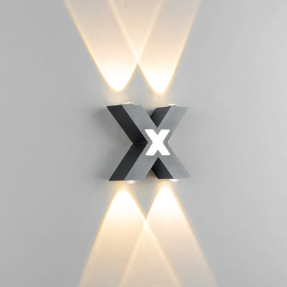 Outdoor Weatherproof Cross LED Wall Lamp