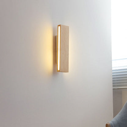 Asian Style LED Wooden Wall Light