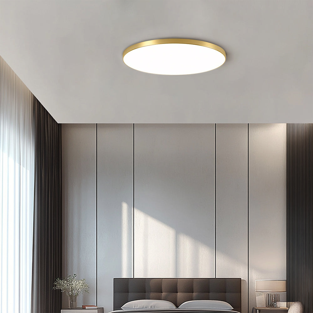 Sleek Circular LED Ceiling Fixture Indoor Home Lighting