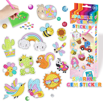 Colorful Diamond Art Sticker Set