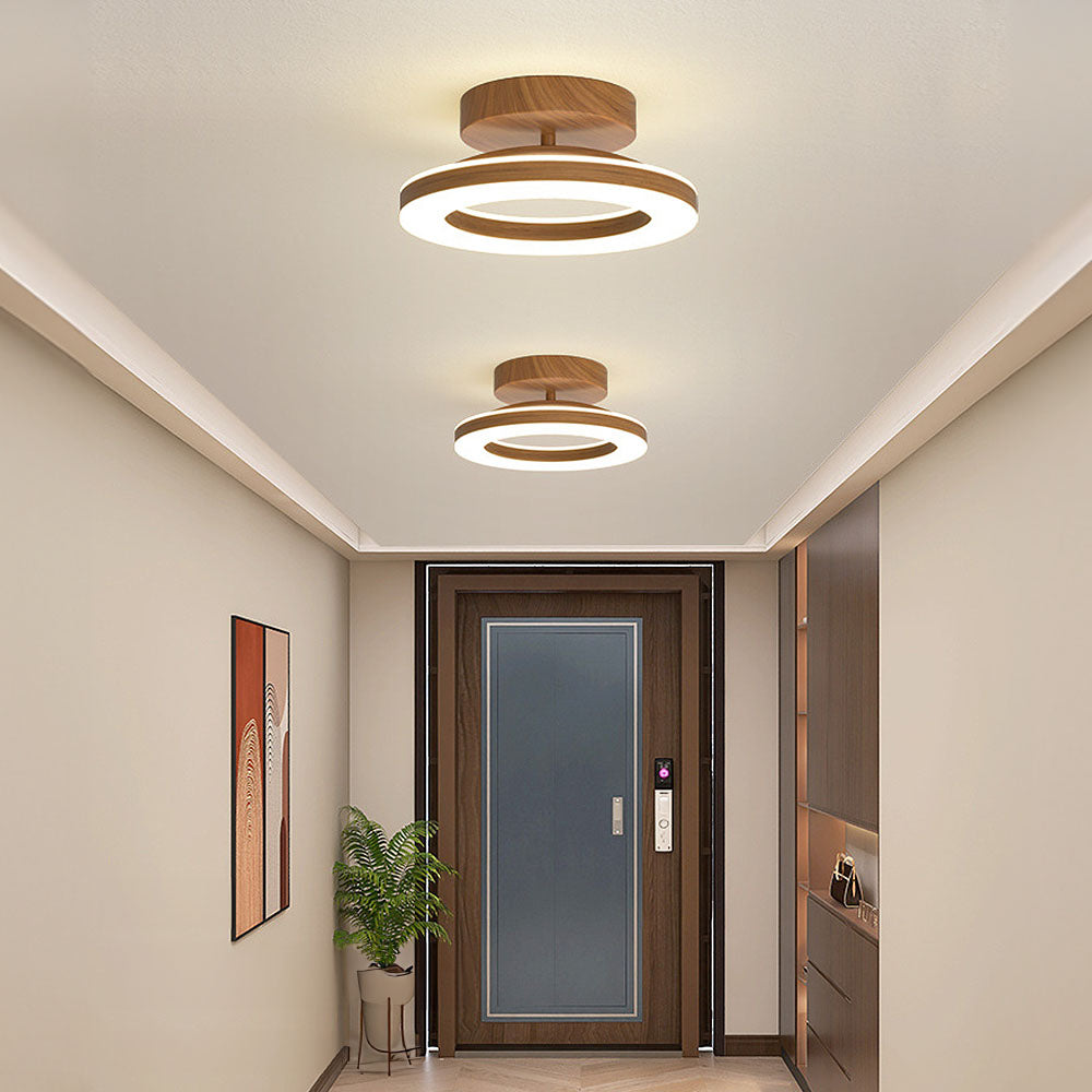 Circular LED Ceiling Light for Hallway and Entryway