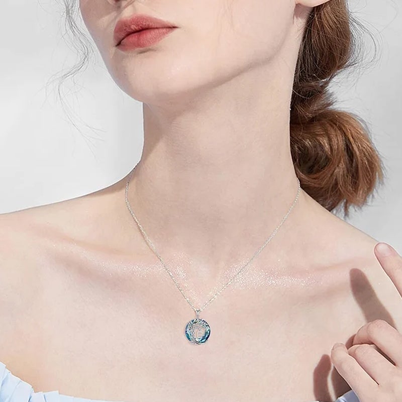 Natural Tree of Life Gemstone Pendant Necklace