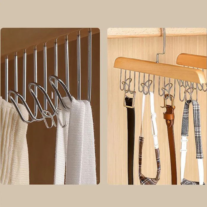 Sturdy Closet Organizer with Multiple Hooks