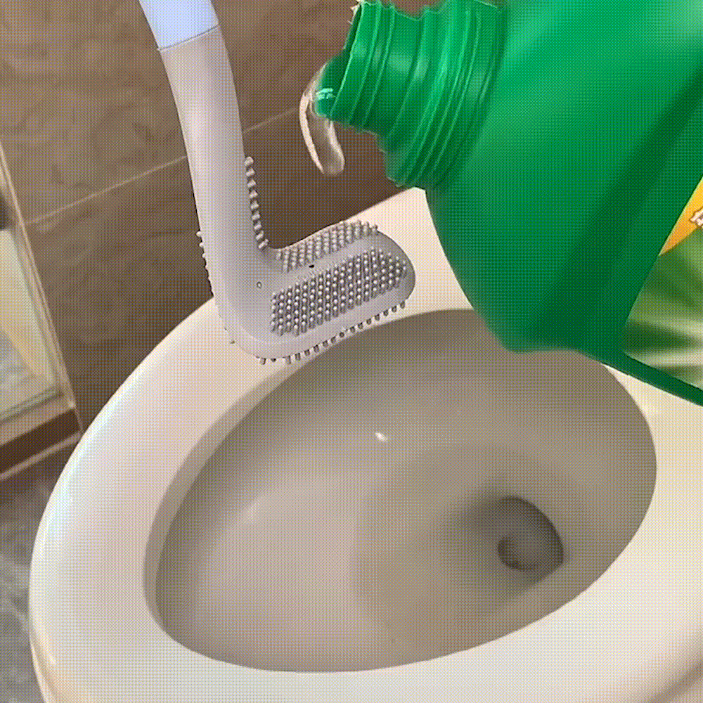 Easy Clean Toilet Brush with Long Handle